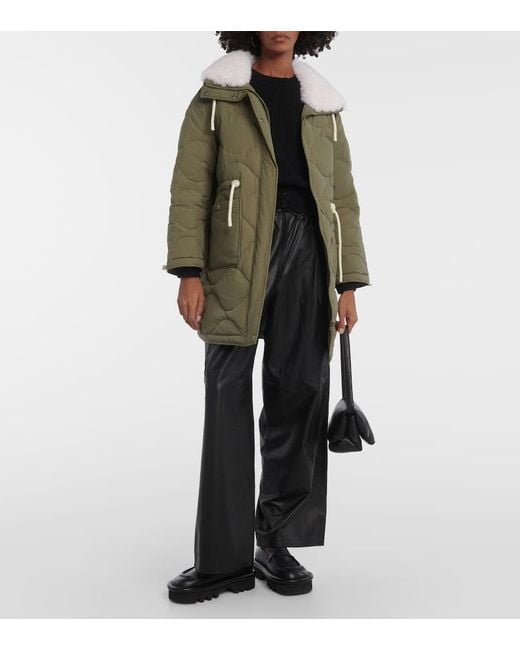 Yves Salomon Black Leather Pants