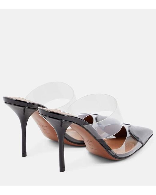 Alaïa Black Mules Cour Mit Lackleder