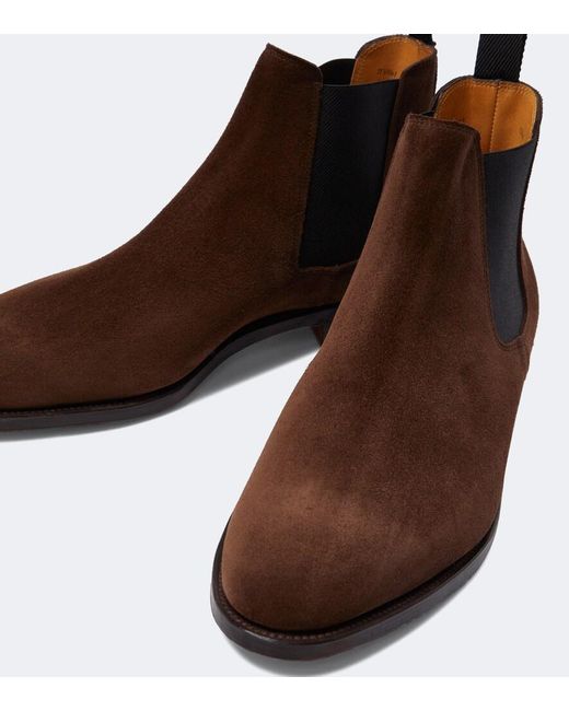 John Lobb Brown Lawry Suede Boot for men
