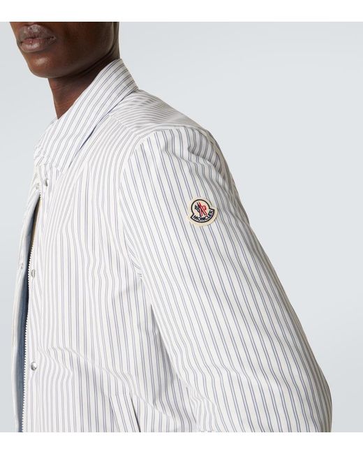 Moncler White Crescent Reversible Down Overshirt for men