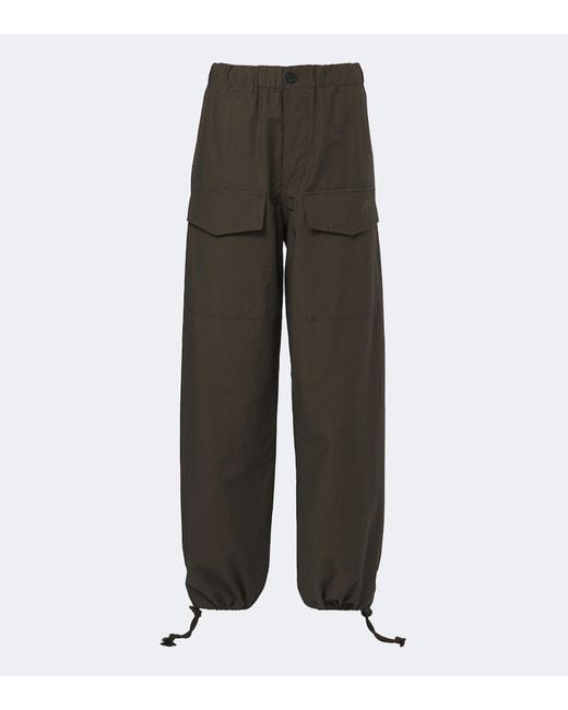 J.W. Anderson Gray Cotton-Blend Wide-Leg Pants
