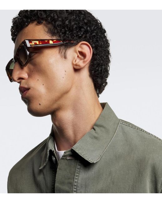 sato Multicolor Cervantes Tortoiseshell Rectangular Sunglasses for men