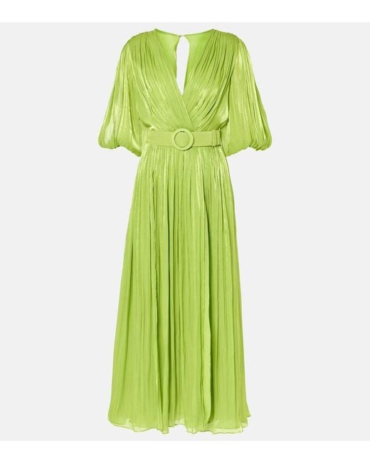 Costarellos Green Brennie Georgette Gown