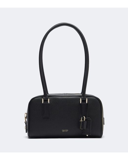 Tom Ford Black Strain Mini Leather Shoulder Bag