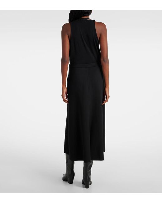 Dorothee Schumacher Black Emotional Essence Jersey Midi Skirt