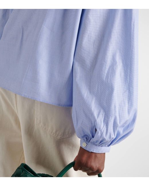 Blouse en coton Polo Ralph Lauren en coloris Blue