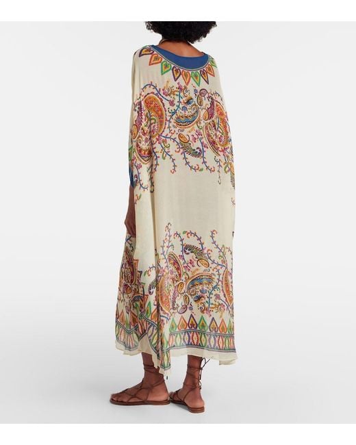 Etro Natural Paisley Kaftan