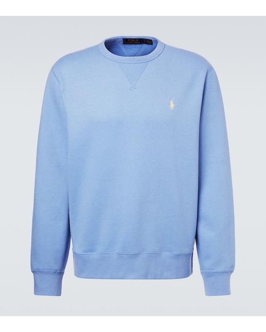 Polo Ralph Lauren Blue Cotton-Blend Sweatshirt for men