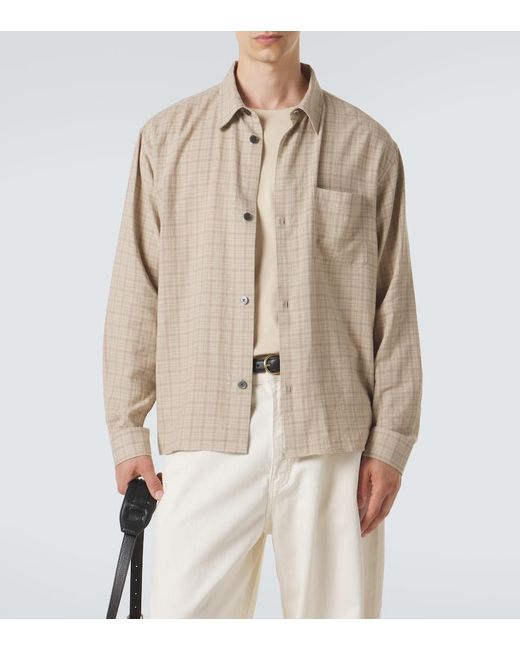 FRAME Natural Plaid Shirt for men