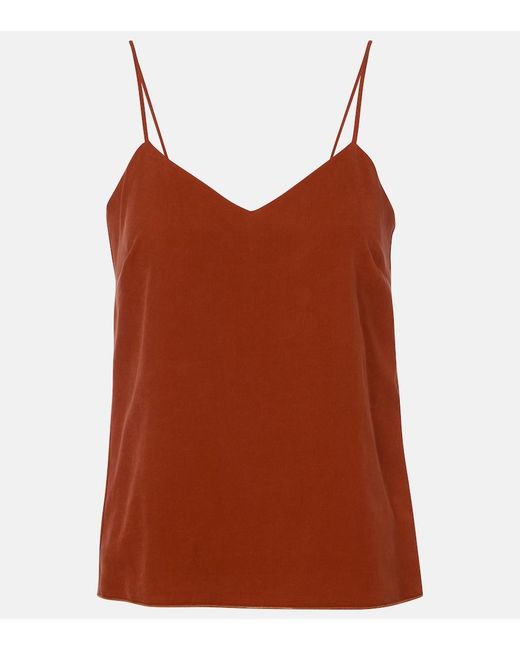 Max Mara Brown Silk Top