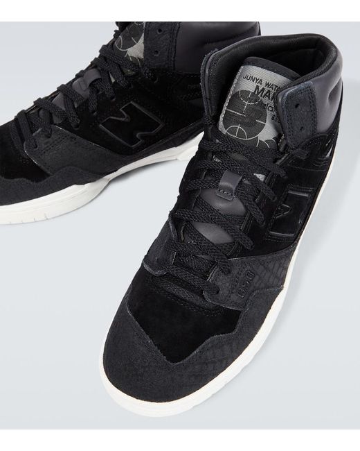 Junya Watanabe Black X New Balance 650 Suede Sneakers for men
