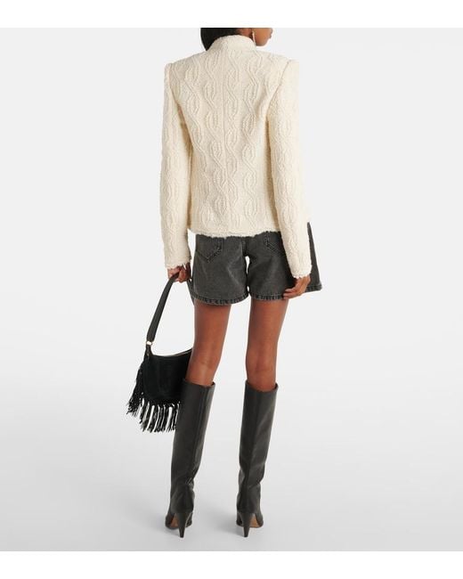 Isabel Marant Natural Loyana Wool-Blend Jacket