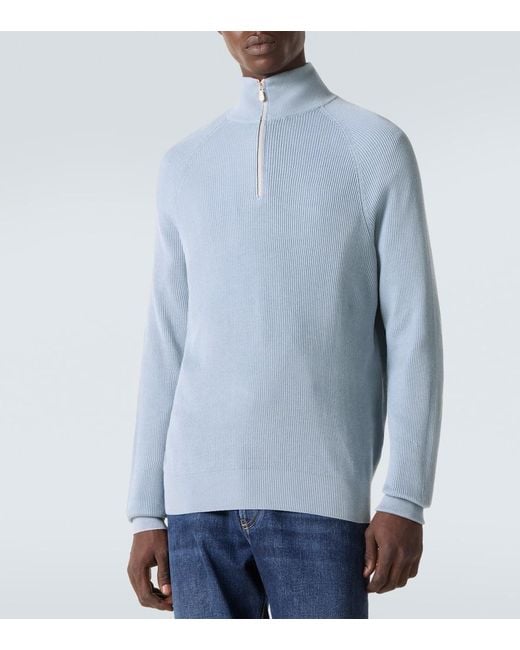 Pullover di Brunello Cucinelli in Blue da Uomo