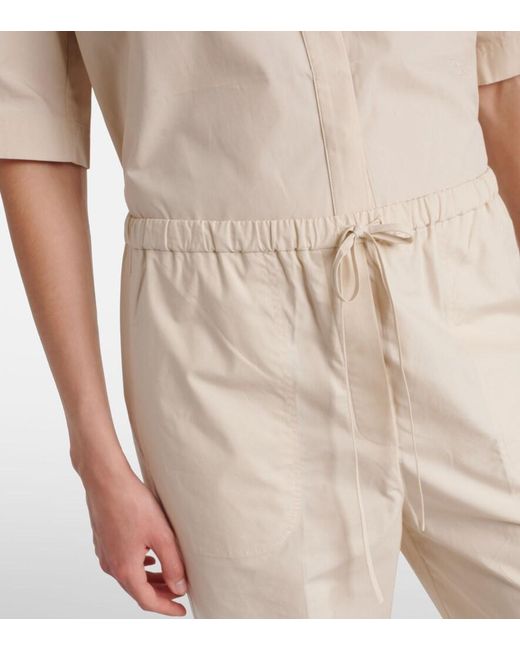 Totême Natural High-Rise Cotton Wide-Leg Pants