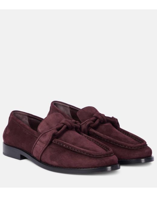 Bottega Veneta Purple Astaire Suede Loafers