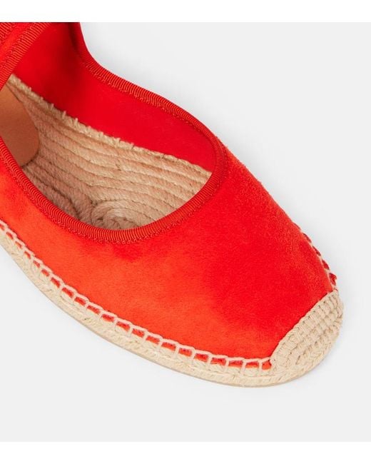 Ballerine Mary Jane di Tory Burch in Red