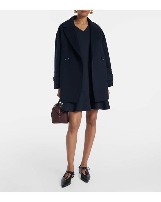 Max Mara Blue Minikleid Veloce Aus Jersey