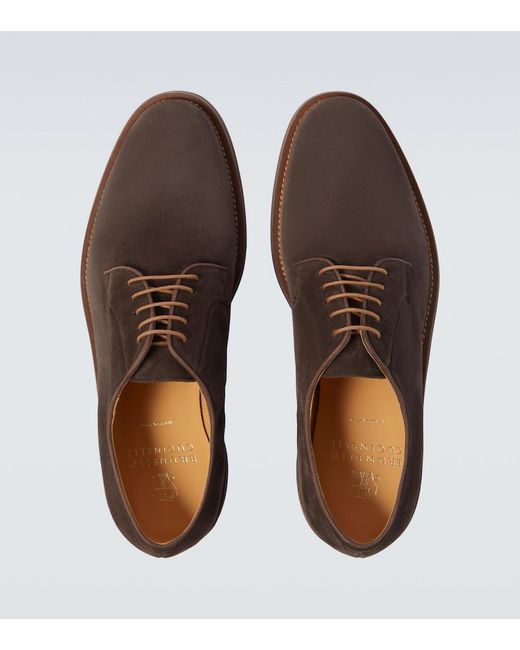 Stringate di Brunello Cucinelli in Brown da Uomo