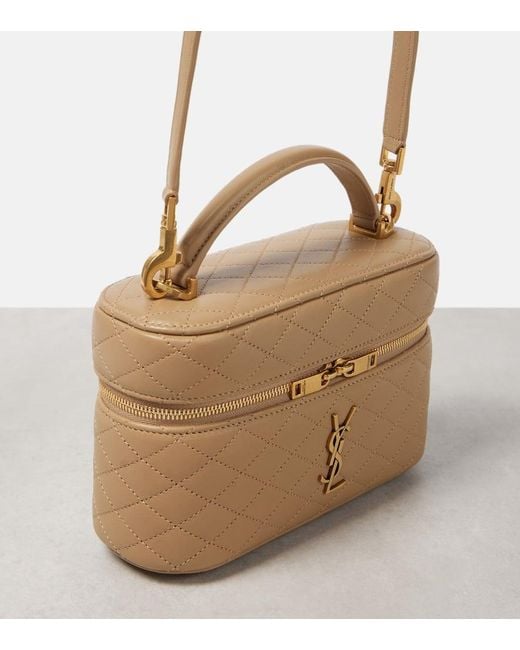 Saint Laurent Natural Schultertasche Gaby Aus Leder