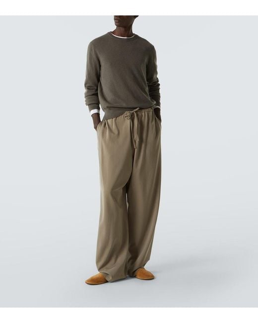 The Row Gray Benji Cashmere Sweater for men