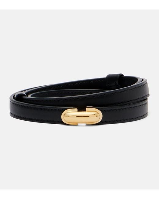 SAVETTE Black Symmetry Leather Belt