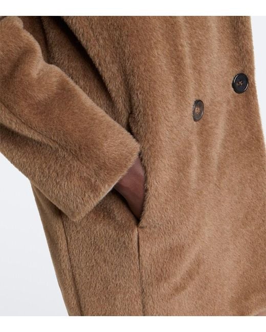 Max Mara Brown Alpaca And Wool Coat
