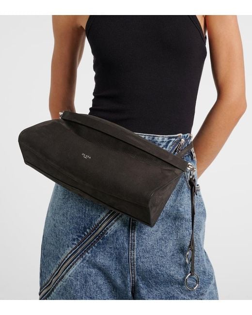 Alaïa Black Le Click East West Medium Shoulder Bag