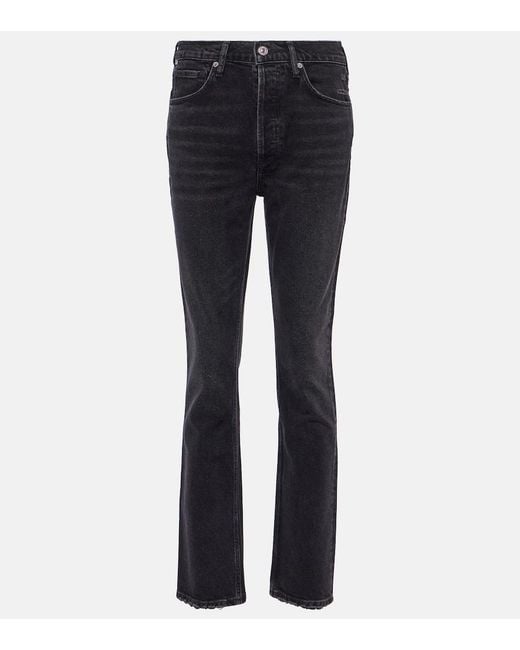 Citizens of Humanity Blue Jolene High-Rise Slim Jeans