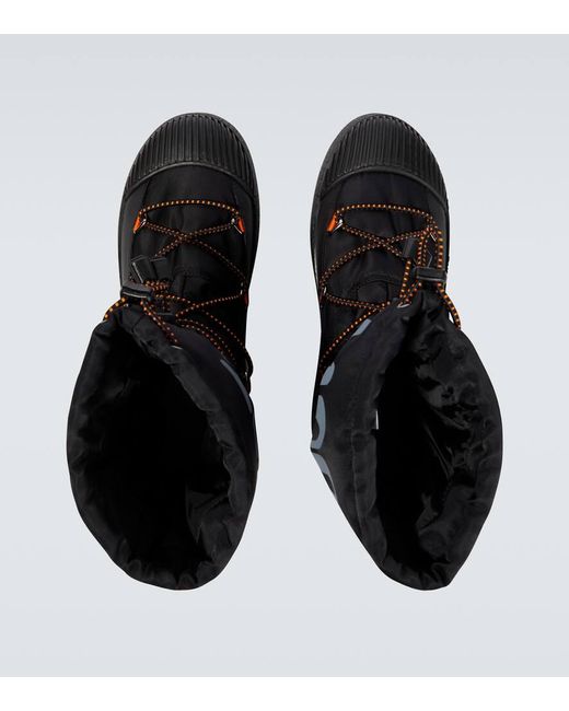 Stivali Doposci Con Logo di Moon Boot in Black da Uomo