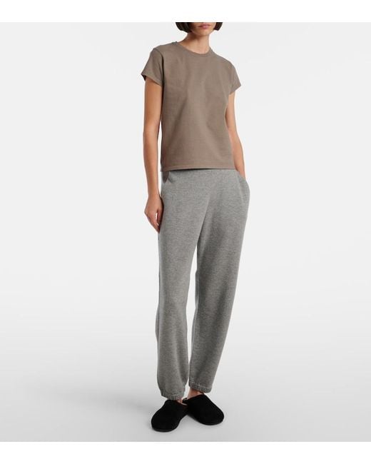 The Row Gray Tori Cotton T-Shirt