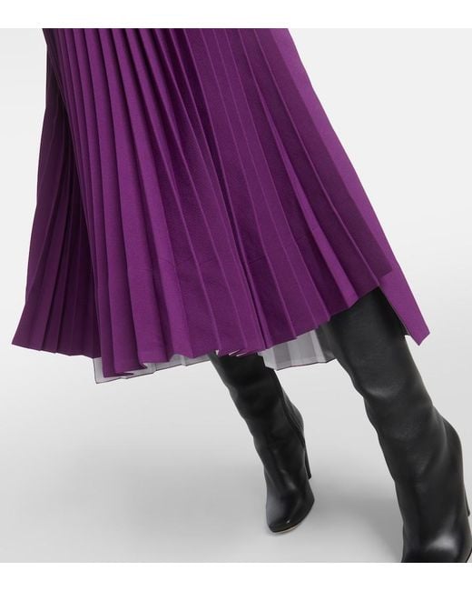 Jupe Midi Plan C en coloris Purple