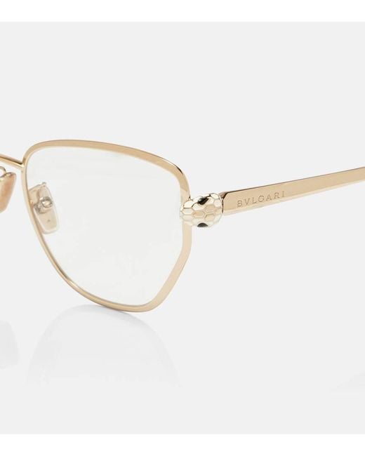 BVLGARI Natural Cat-Eye-Brille Serpenti Forever