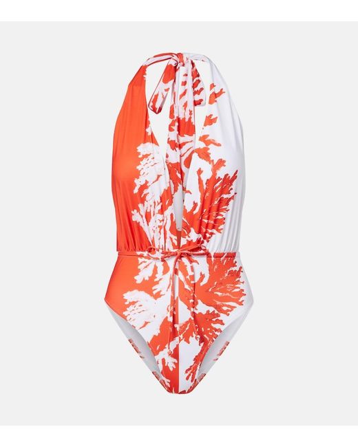 Alexandra Miro Red Willow Printed Swimsuit