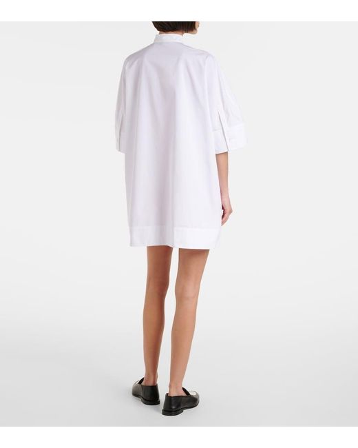 Givenchy White Cotton Poplin Shirt Dress