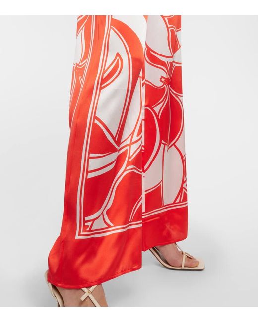 Sir Red Weite Hose Ramona Aus Seidensatin