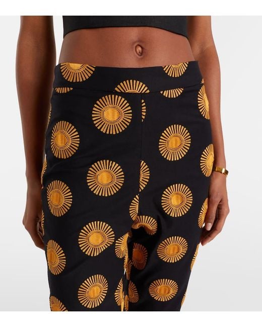 Cala De La Cruz Blue Gerade Hose Isola Aus Einem Baumwollgemisch