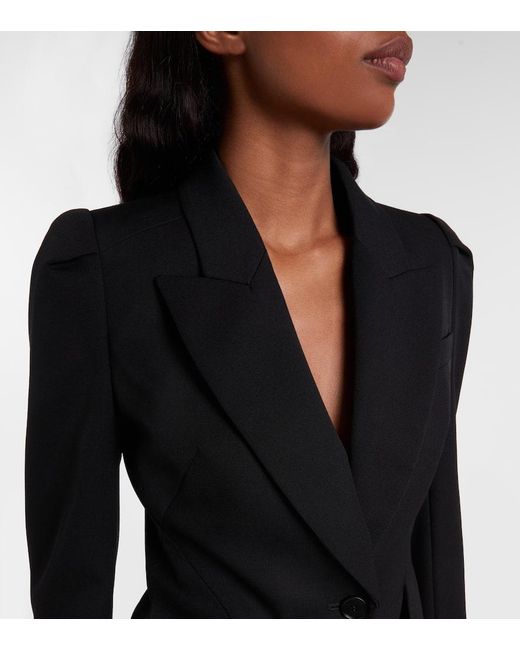 Alexander McQueen Black Jacke Aus Wolle