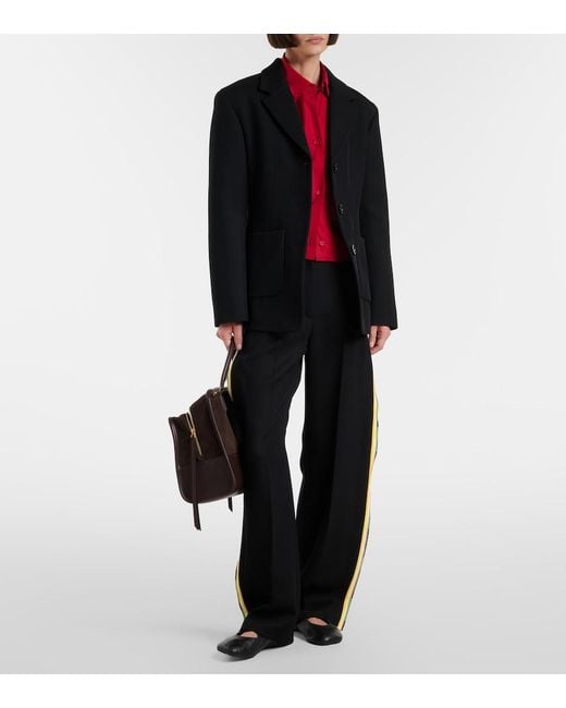 Loewe Black Wool-Blend Jacket