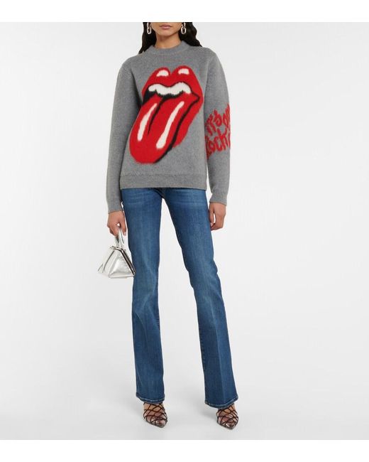 7 For All Mankind Blue Mid-Rise Bootcut Jeans