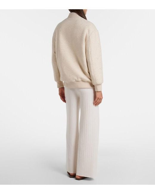 Eleventy White Wool And Cashmere Straight Pants