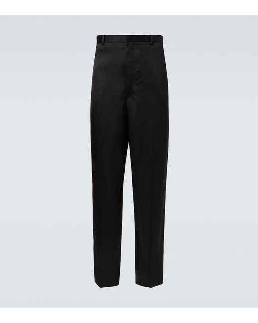 Jil Sander Black High-Rise Straight Pants for men