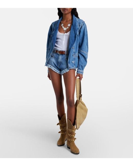 Isabel Marant Blue Dolie Denim Jacket