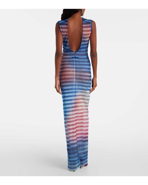 Abito Lungo Air di Jean Paul Gaultier in Blue