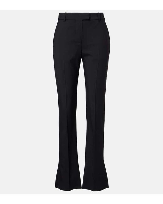 Alexander McQueen Blue Wool Gabardine Suit Pants