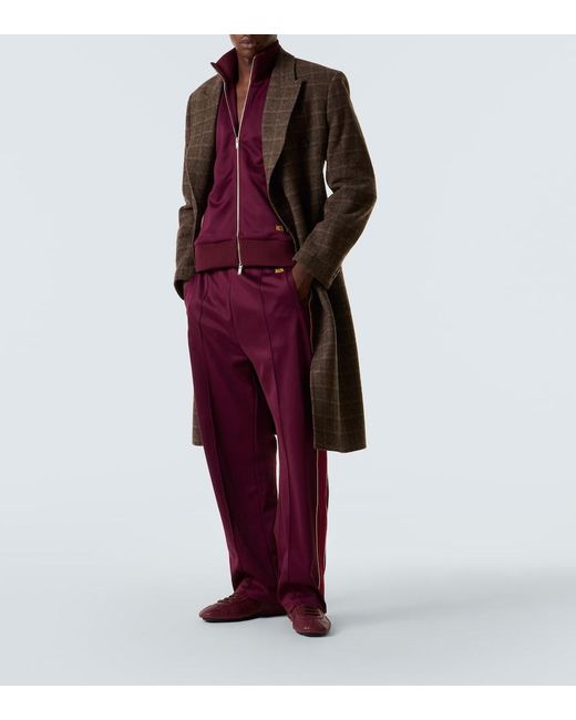 Wales Bonner Red Essence Jersey Track Pants for men