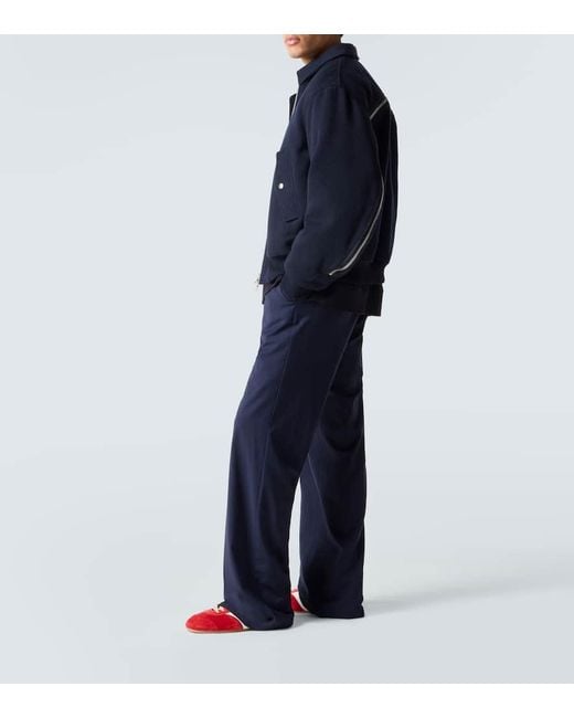 Dries Van Noten Red Suede Sneakers for men