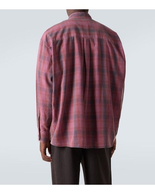 Camicia Borrowed di Our Legacy in Purple da Uomo