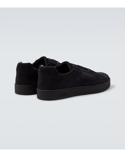 Church's Black Ludlow Suede Sneakers for men