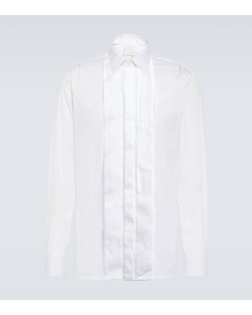 Givenchy White Cotton Poplin Oxford Shirt for men