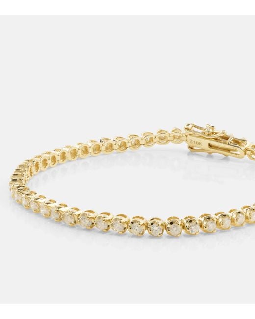STONE AND STRAND Metallic Noble 10kt Gold Bracelet With Diamonds